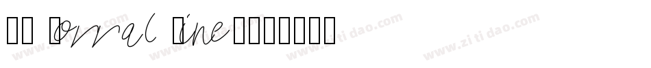 OK Corral Lined字体转换